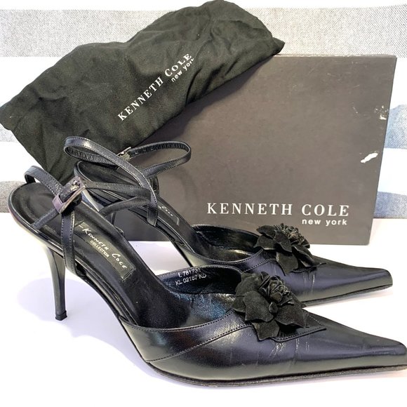 Kenneth Cole Rosa-Lita KD Black Kitten Heels - Picture 1 of 5